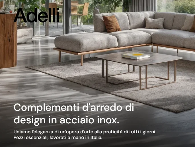 Homepage del sito adellidesign.com ottimizzato SEO e GEO da NetNova